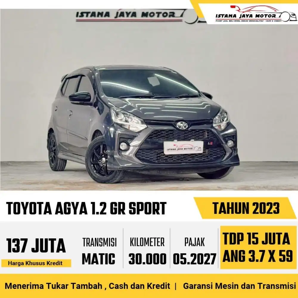 Toyota Agya GR Sport AT th 2023 #istana jaya motor