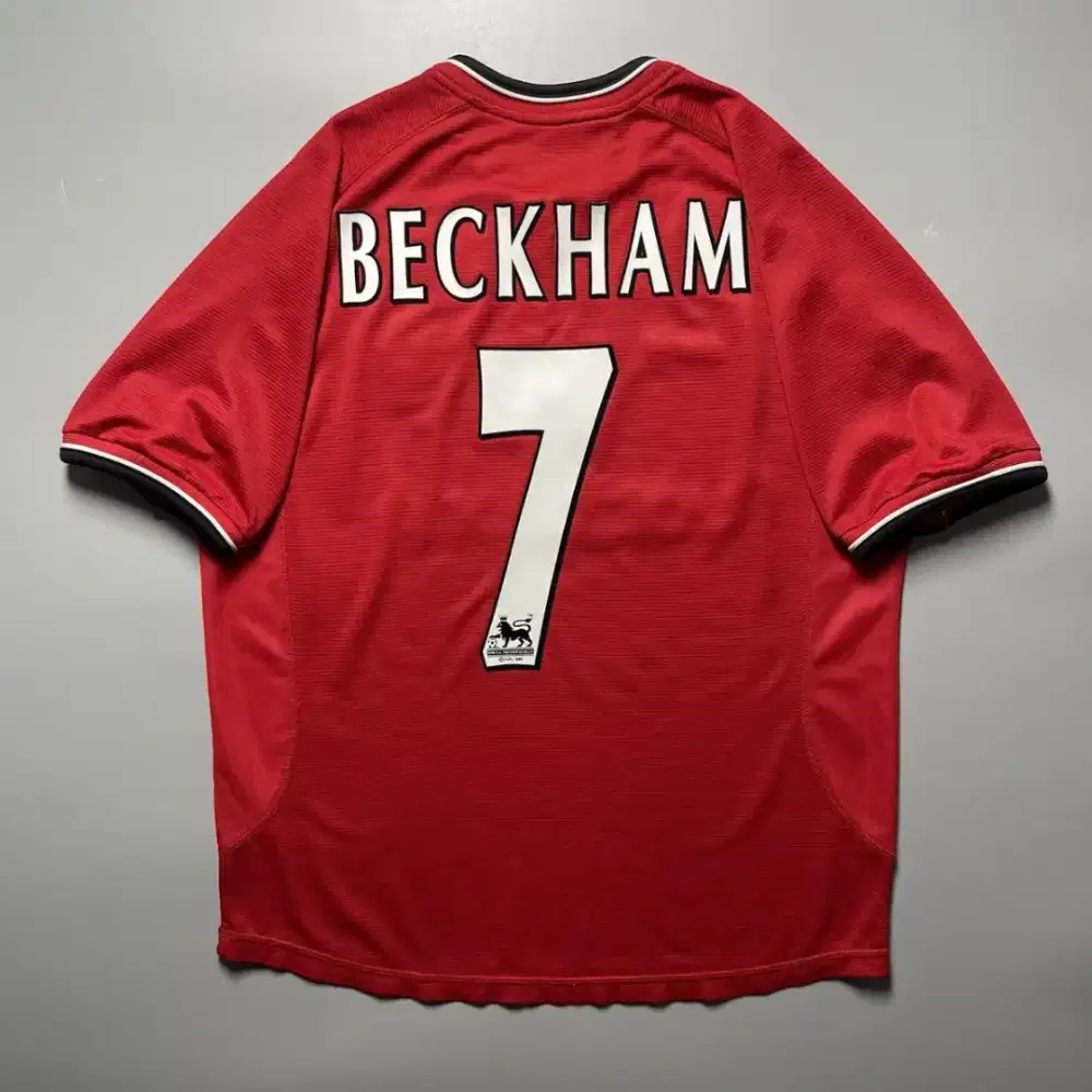 MAN UNITED UMBRO 2000/2001 FOOTBALL SOCCER HOME JERSEY BECKHAM SIZE “M
