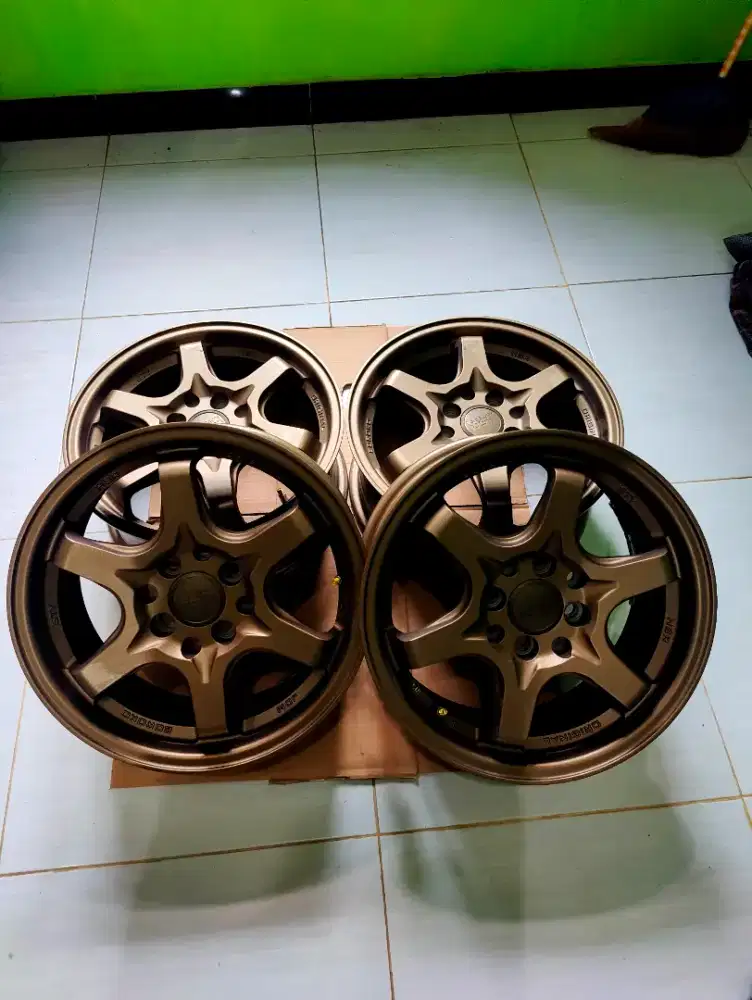 Velg hsr sty r15 lebar 65 et42 Mulus banget