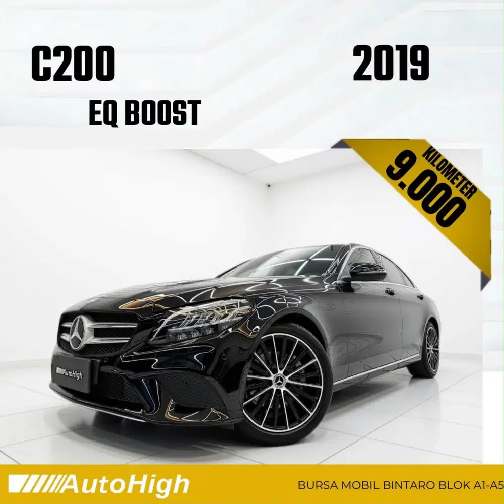 DP10% [Km9.000] C200 AVG EQ Boost 2019 Black Reg 2020 #AUTOHIGH