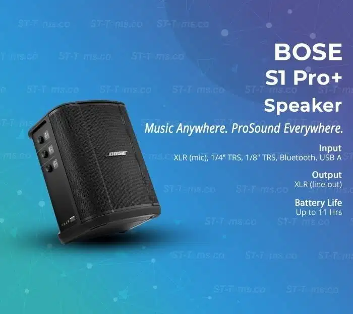 Speaker Aktif Bose S1 PRO+ Wireless PA System Black