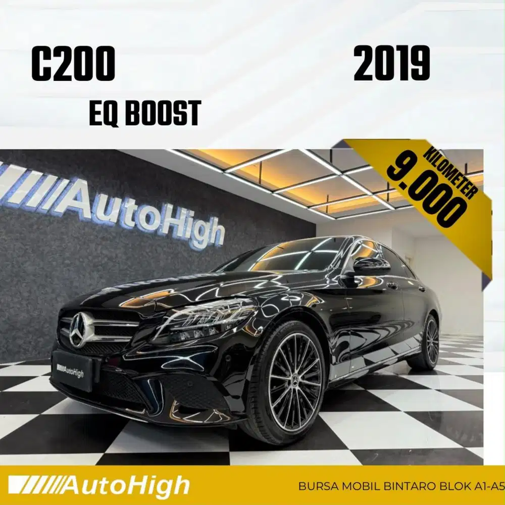 DP10% [Km9.000] C200 AVG EQ Boost 2019 Black Reg 2018 #AUTOHIGH