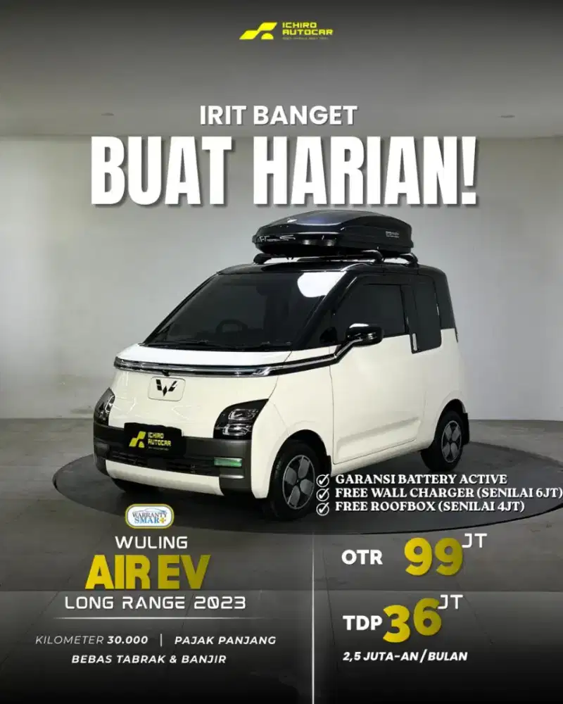 [GARANSI BATERAI AKTF] WULING AIR EV LONGRANGE 2023
