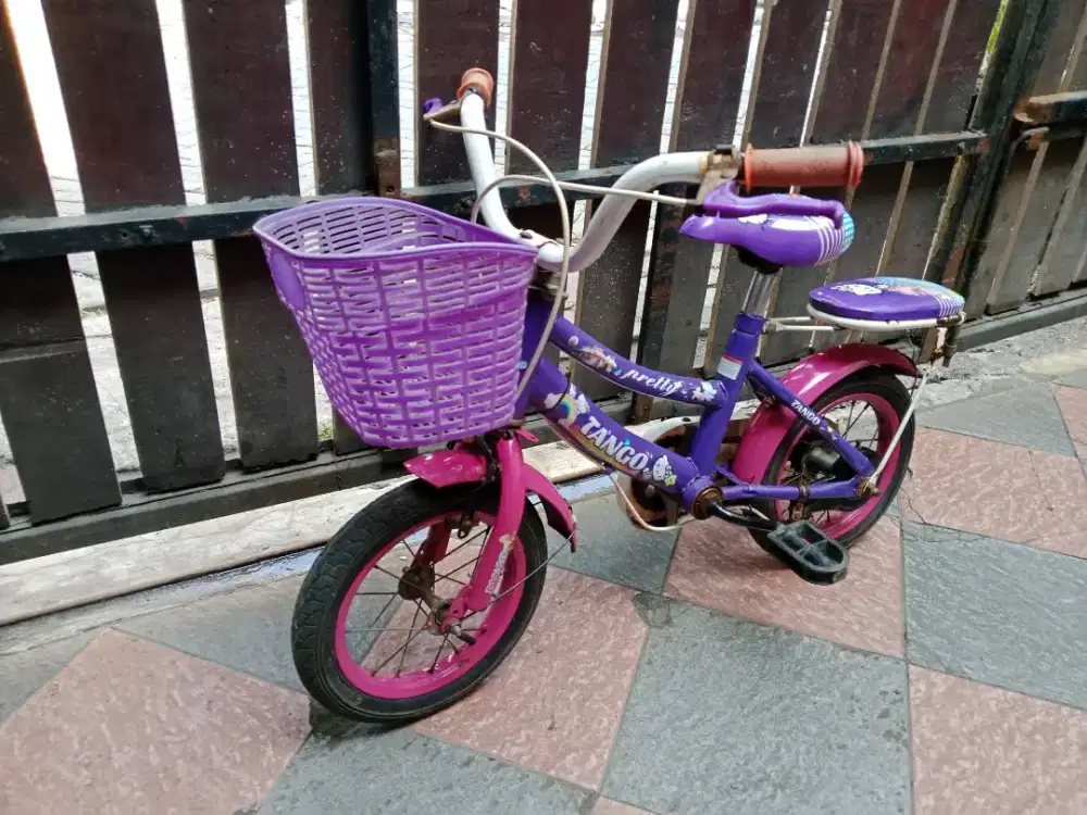 Sepeda anak warna ungu