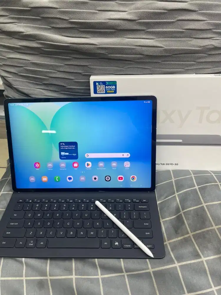 SAMSUNG GALAXY TAB S10 FE+ 5G ram 12/256GB inc keybord pencil original