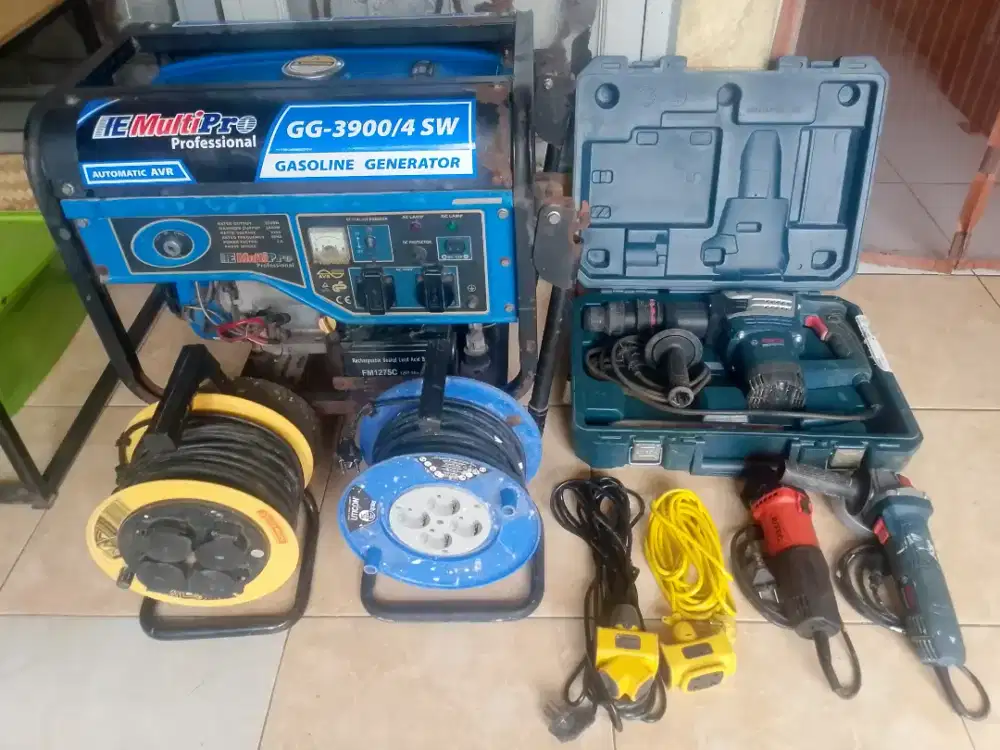 Genset Jack hammer Mesin fogging Gerinda Kabel Tabung gas