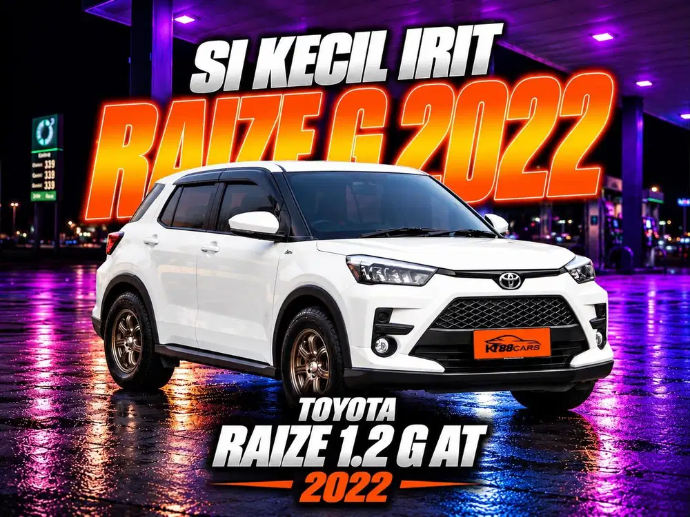 DP 25Jt Bergaransi TOYOTA RAIZE G 1.2 AT 2022