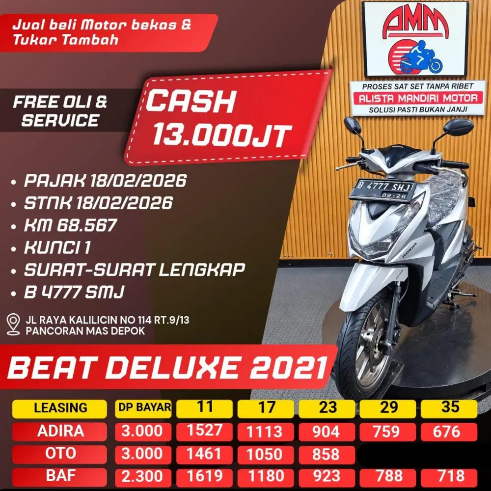 BEAT DELUXE 2021 CASH / KREDIT ALISTA