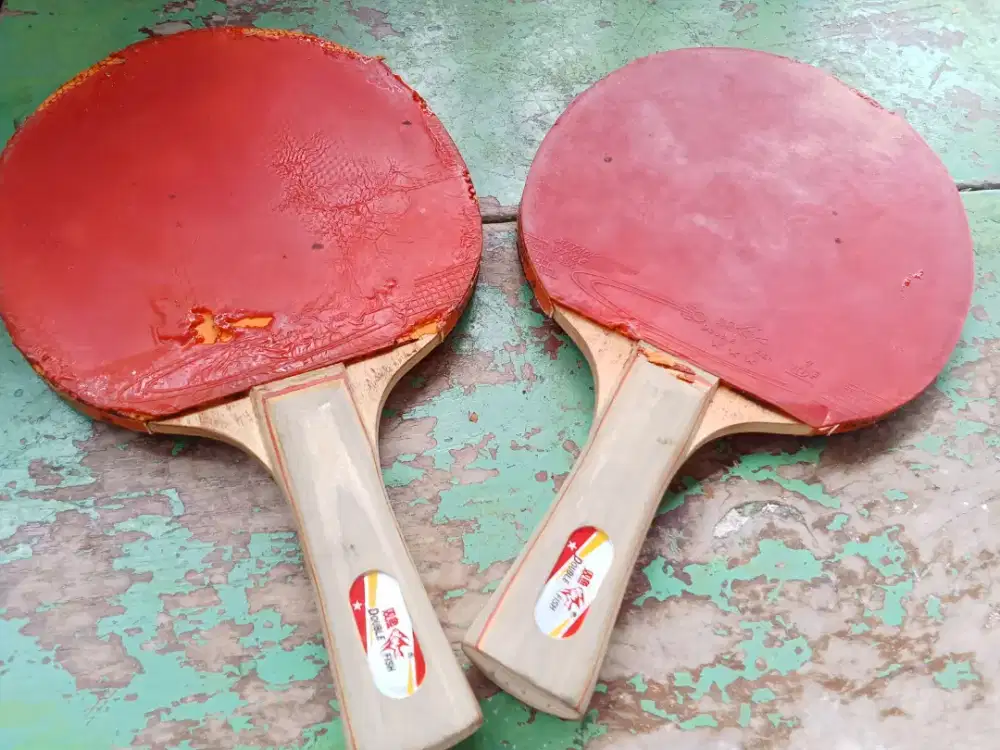 Sepasang Bat Pingpong DOUBLE FISH 1A-C., Murah aja, COD Cijantung Dsk