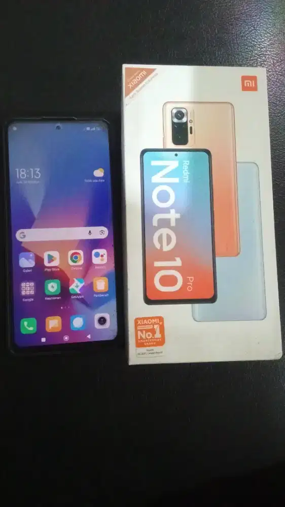 Xiaomi Redmi Note 10 Pro 8/128 GB NFC Bekas Mulus Fullset