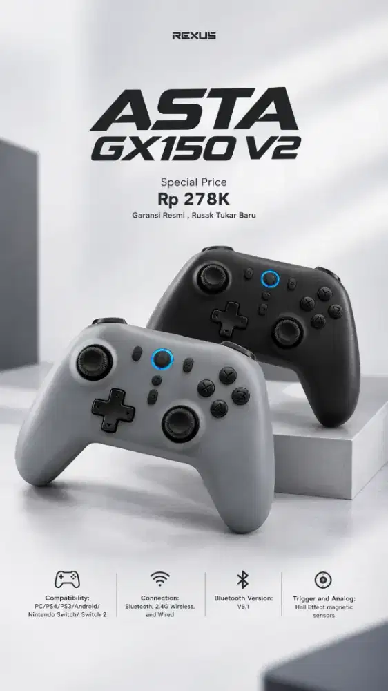 Gamepad wirelessrexus Asta GX150 V2