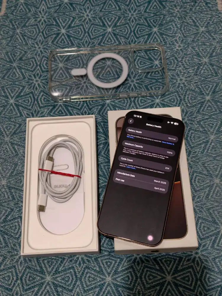 Iphone 16 Pro Max 256Gb Desert Titanium Resmi BC Bh 100% Fullset Mulus