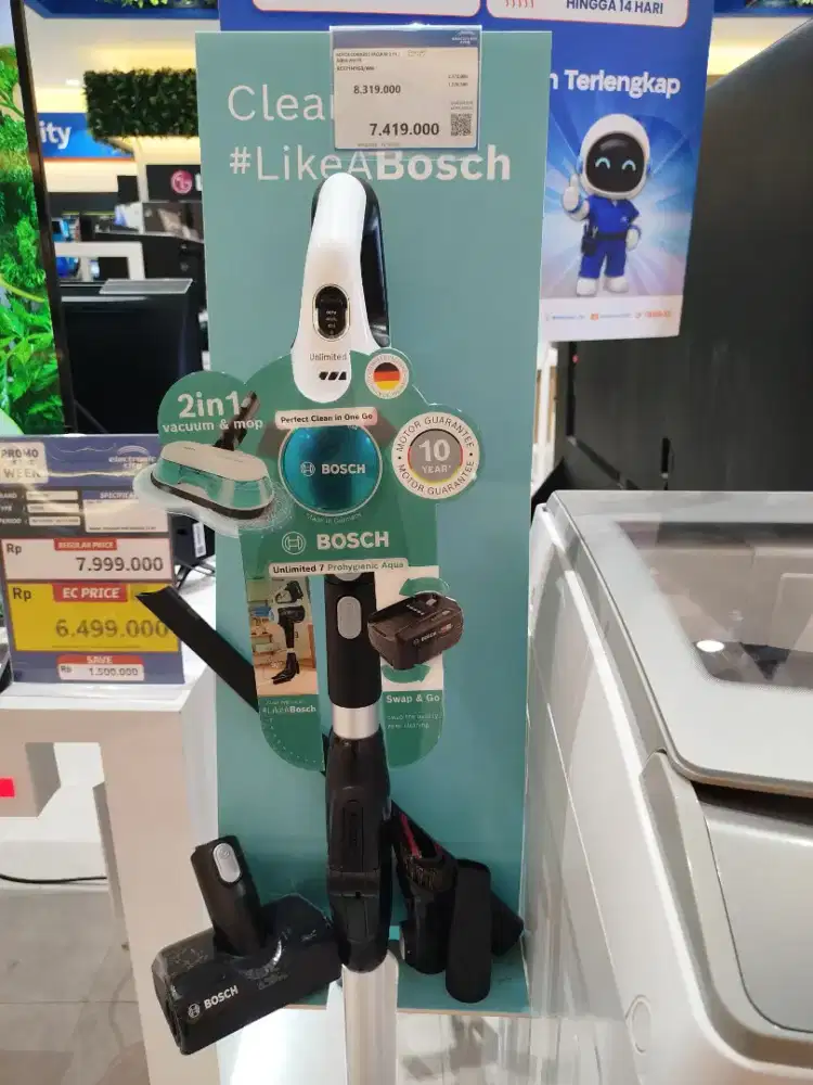 BOSCH CORDLESS VACUUM 2 IN 1
