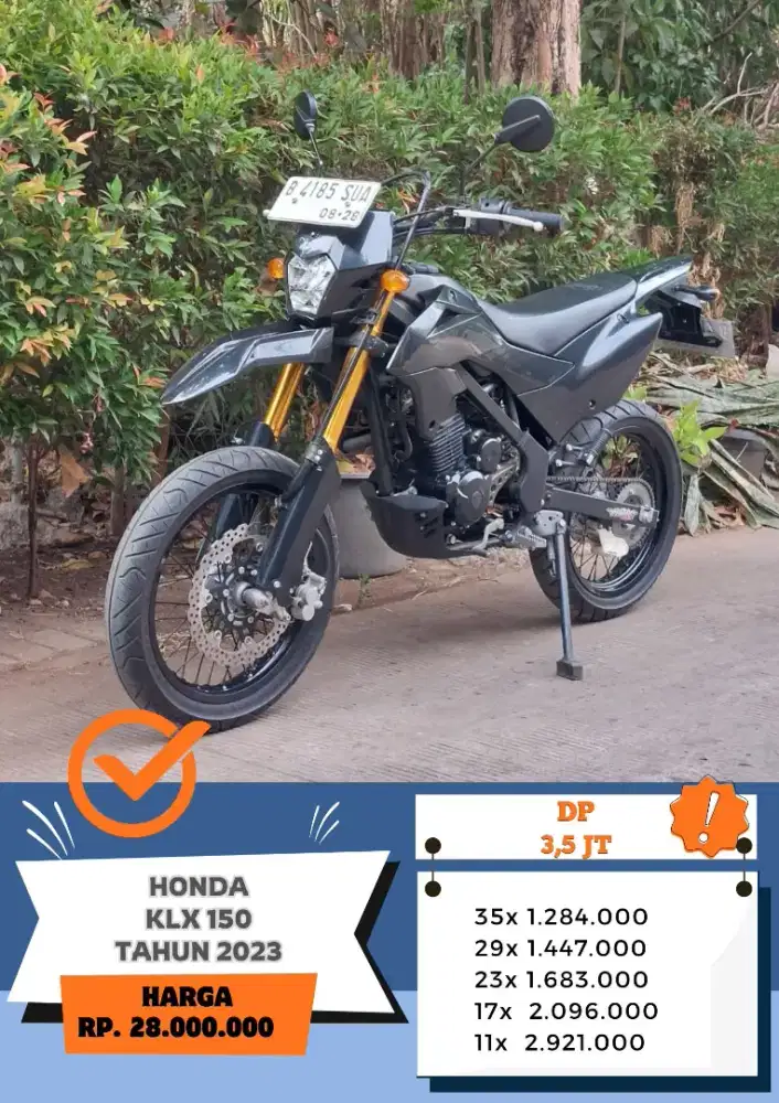 KM 5 RIBU!! KAWASAKI KLX 150 TAHUN 2023