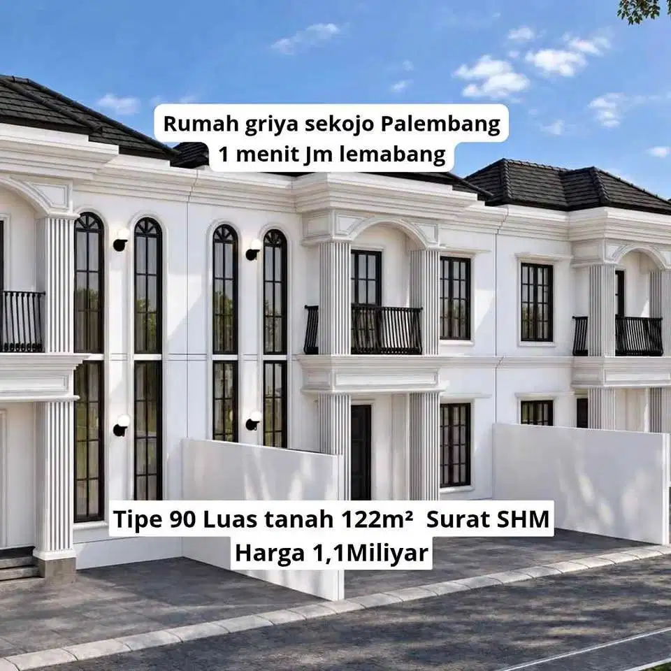 dijual rumah area lemabang palembang