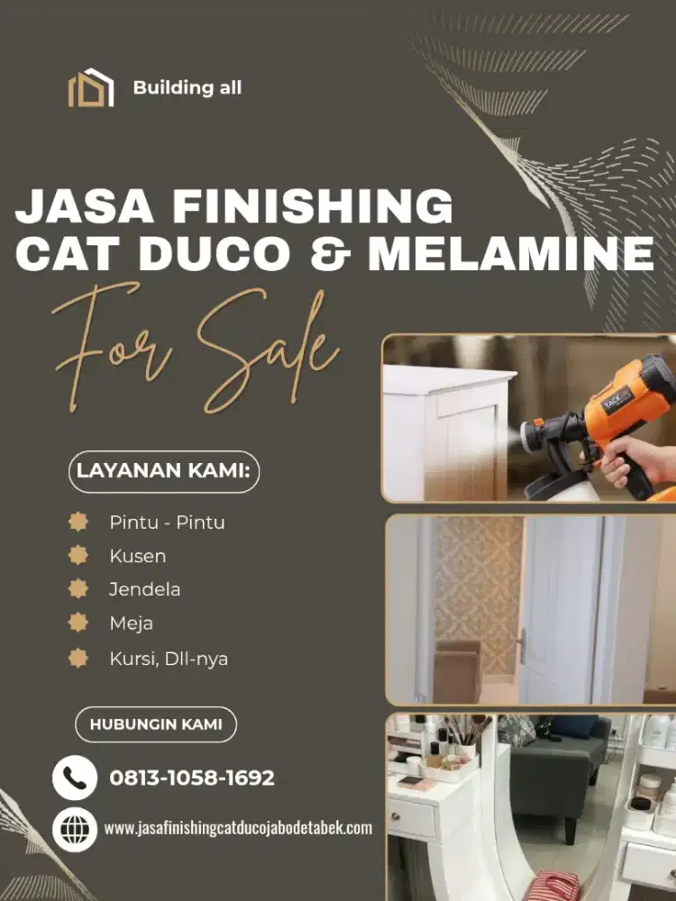 JASA CAT DUCO & MELAMINE — BEKASI & SELURUH JABODETABEK