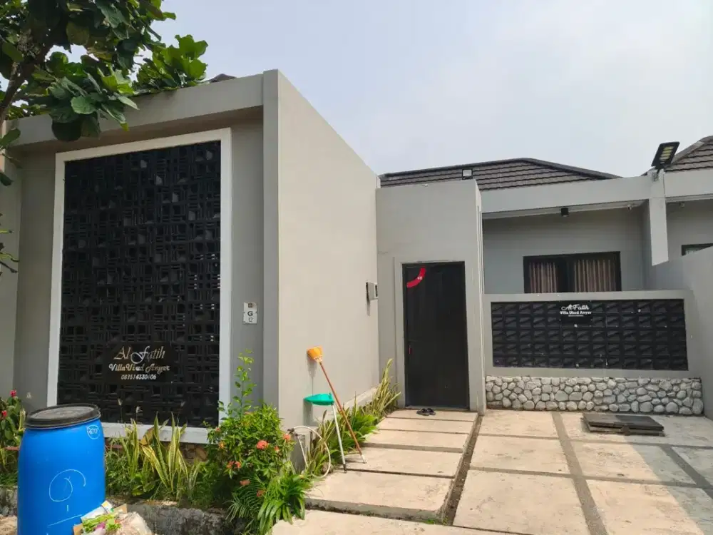 Dijual Villa Cantik Siap Huni Lokasi Strategis di Anyer