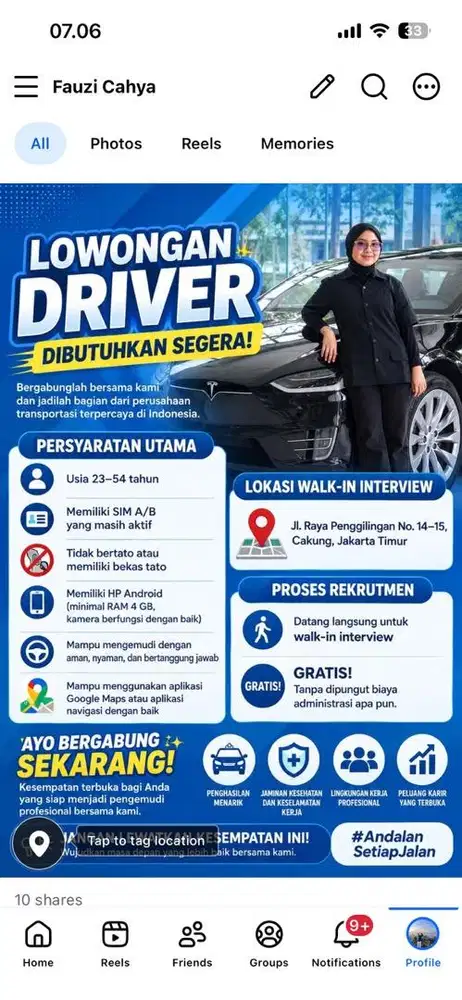 Lowongan driver