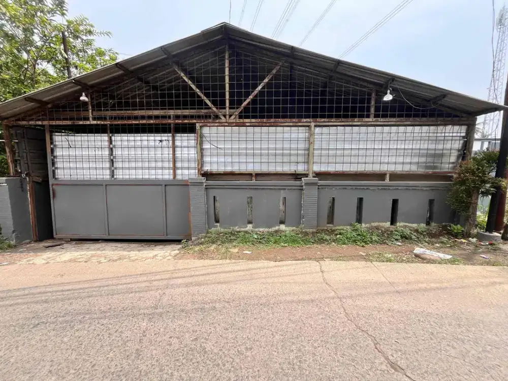 GUDANG STAREGIS MURAH SURAT SHM DI JALAN RAYA HAJI MIING CISEENG