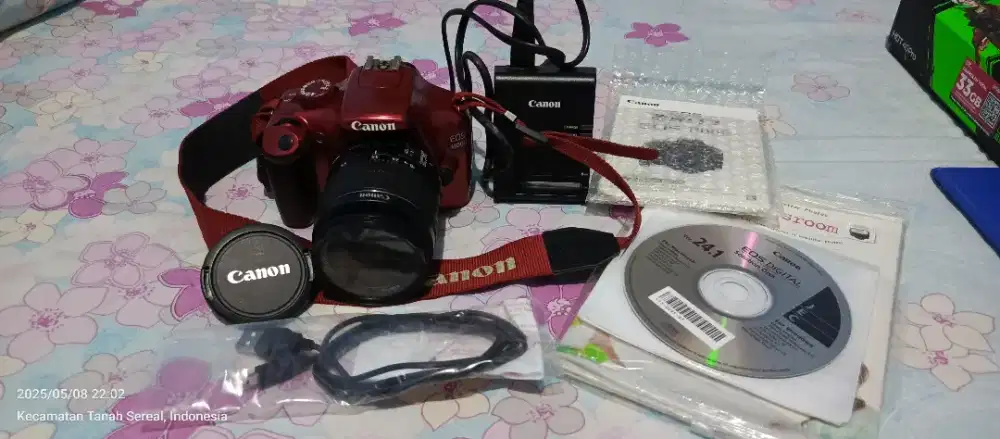 Jual : Canon EOS 1100D Red Edition (Kelengkapan Sesuai Foto)