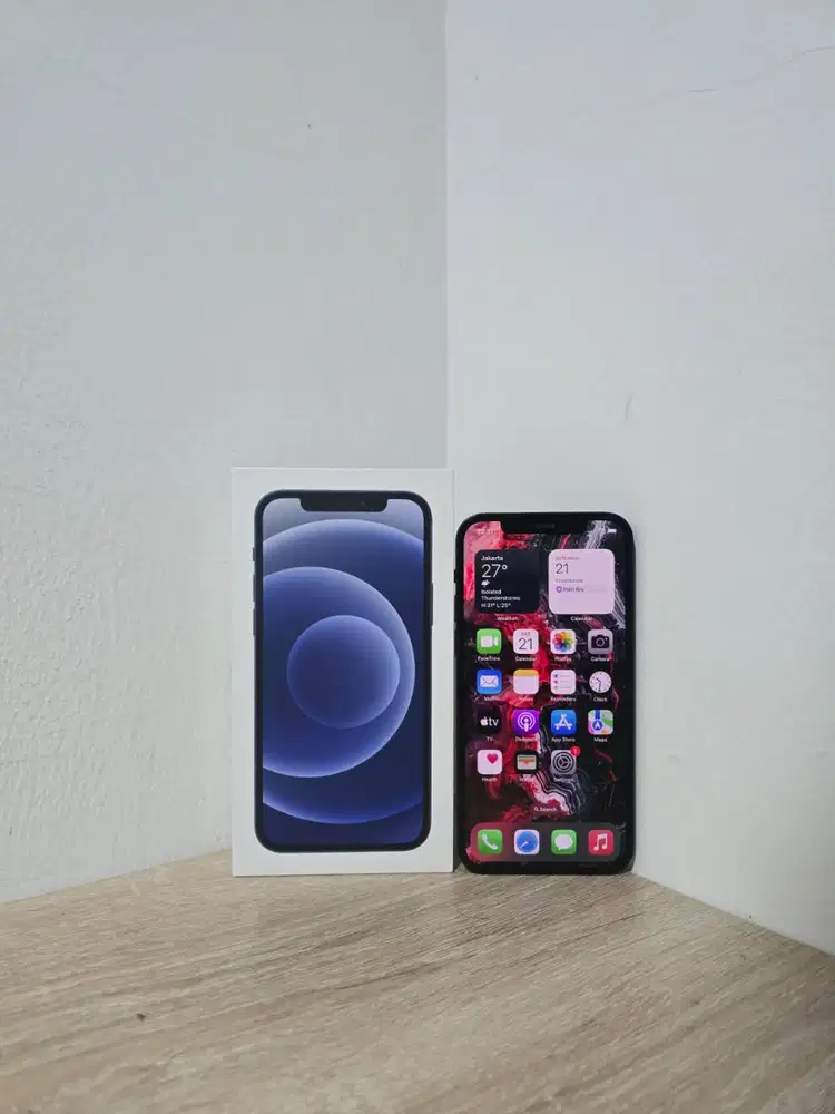 Apple iPhone 12 256GB 256 GB Ex Resmi Digimap / iBox Blue Perfect