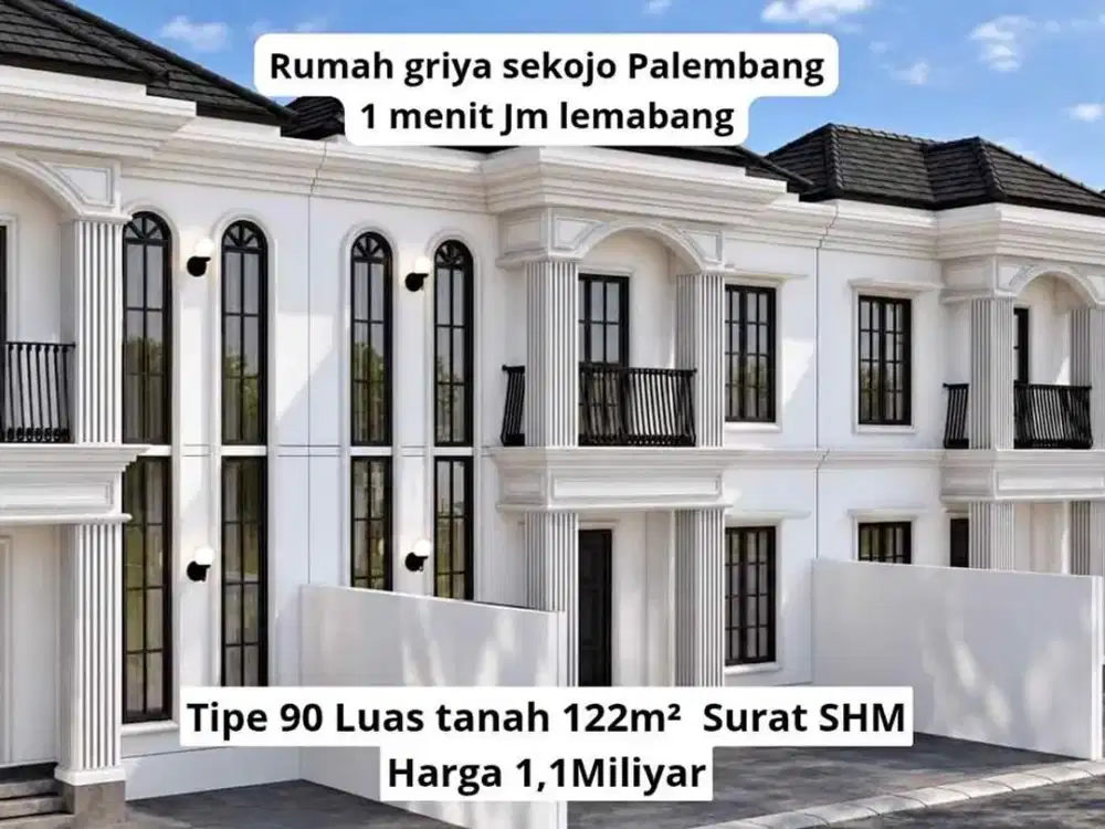 dijual rumah area lemabang palembang