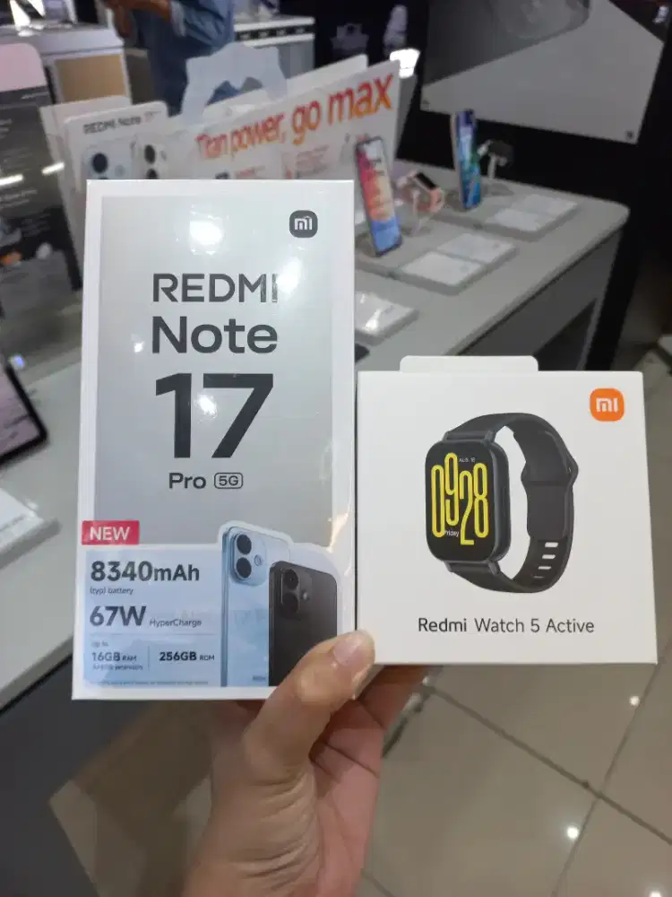 PROMO REDMI NOTE 17 PRO 5G FREE REDMI WATCH 5 ACTIVE