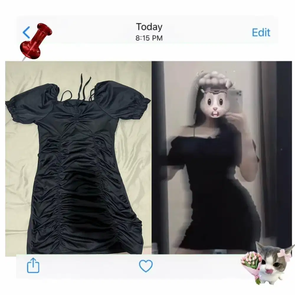 DRESS HITAM WANITA LIKE NEW