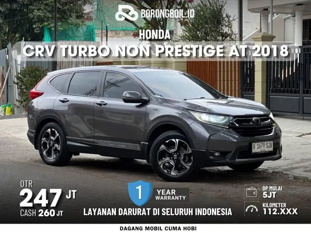 [Dp 5 jt ] Termurah || HONDA CRV 1.5 TURBO NON PRESTIGE 2018