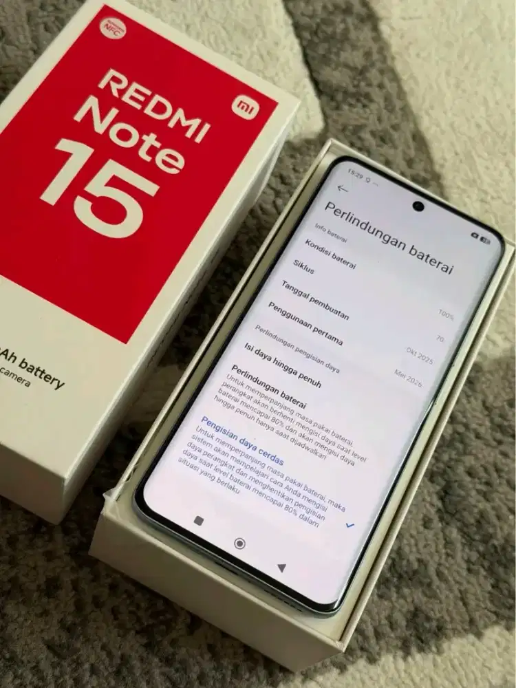 Redmi Note 15 4G NFC Fullset Siap pakai.