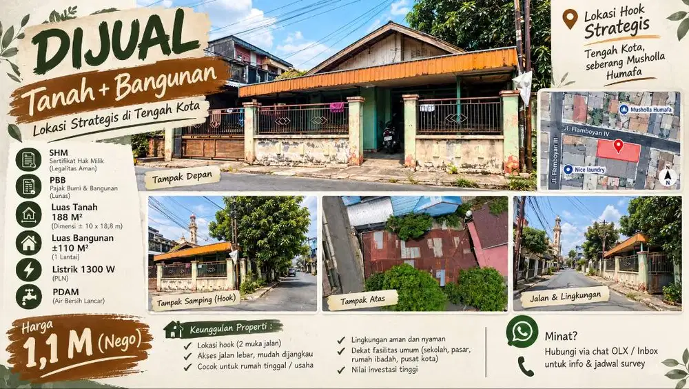 DIJUAL Rumah Hook Kayu – Flamboyan IV, Sungai Miai