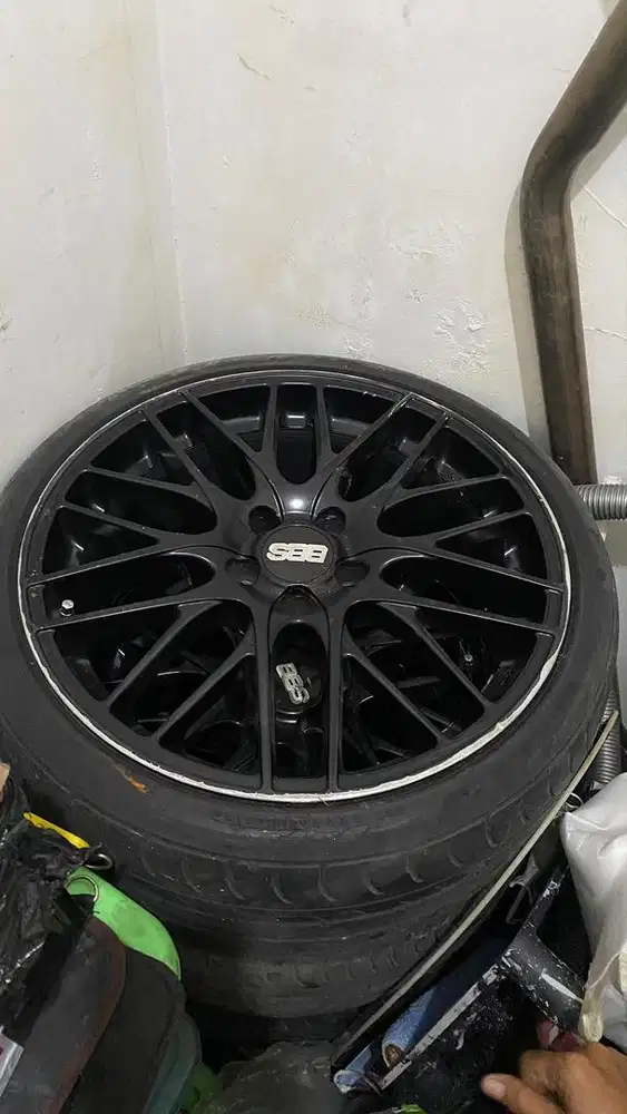 DIJUAL VELG BBS CS RING 19 BAN TOYO 3 BIJI (1 nya sobek ban nya)
