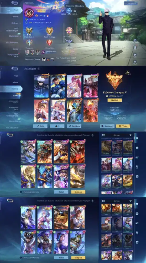 JUAL AKUN MOBILE LEGENDS AMAN TERPERCAYA YANG MINAT CHET