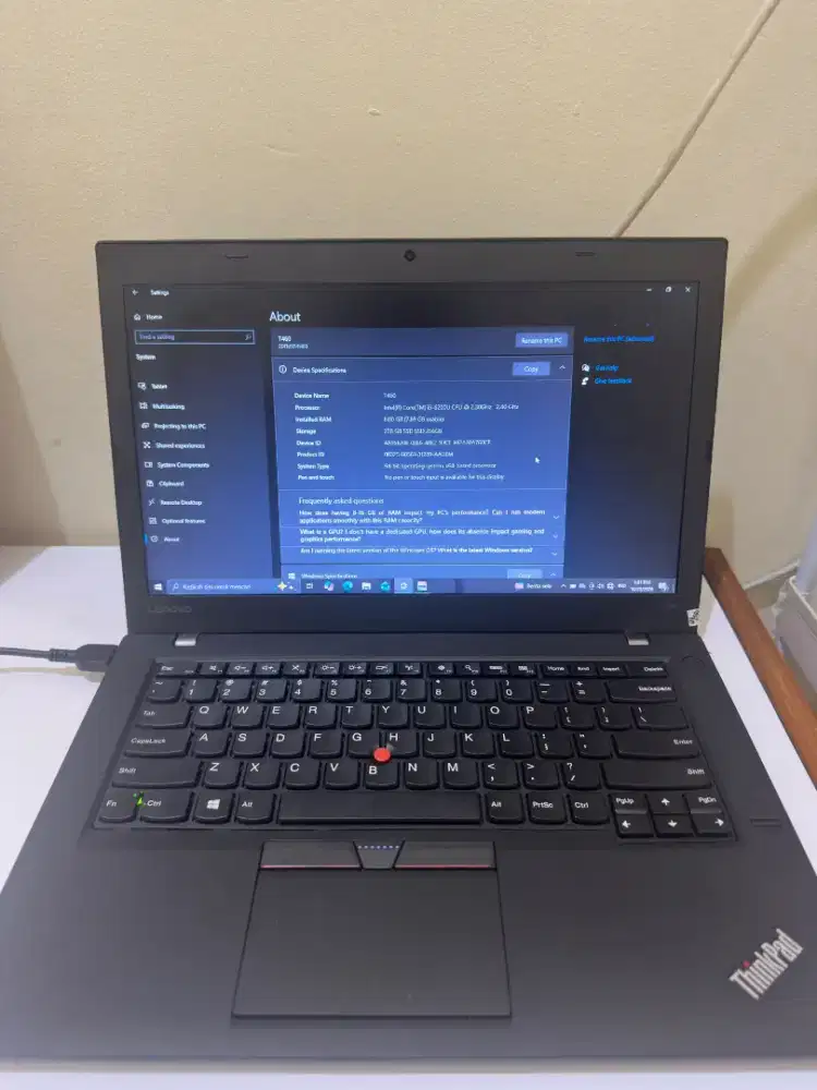 Laptop Thikpad T460