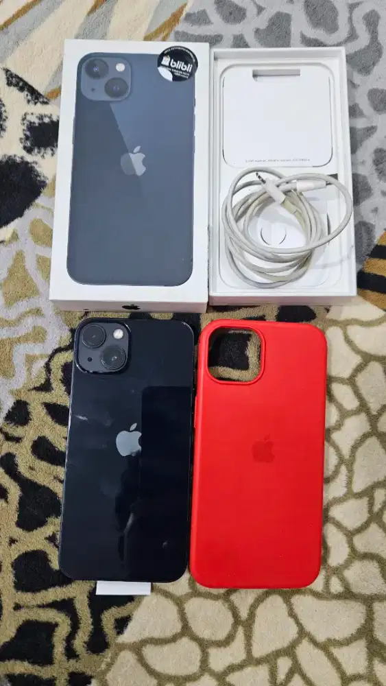 Iphone 13 128 128 Resmi Indo Midnight Black Fullset Mulus Murah