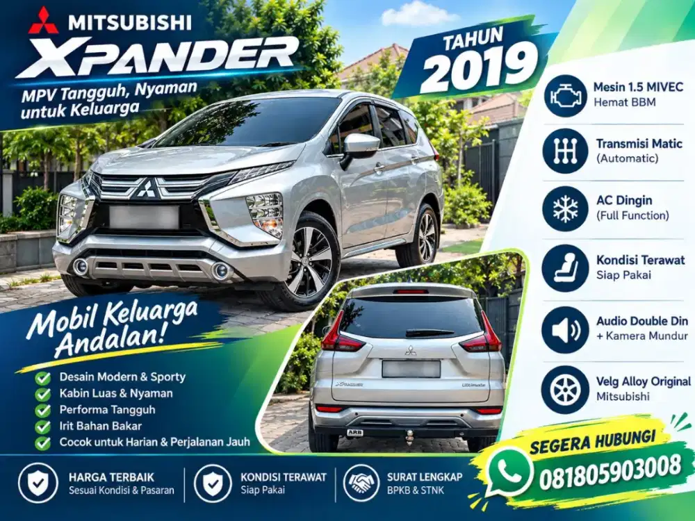 Mitsubishi Xpander Silver 2019 Pribadi