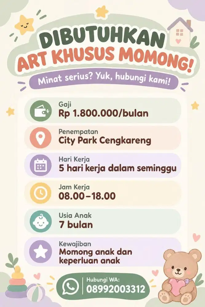 LOKER ART KHUSUS MOMONG