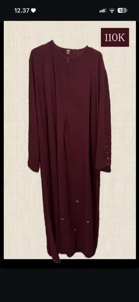 Preloved Abaya no Brand