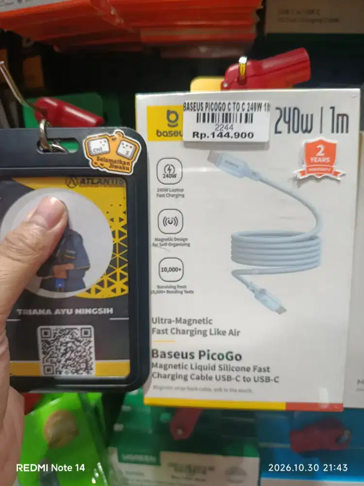 BASEUS PICOGO C TO C 240W 1M | ATLANTIS DAHSYAT