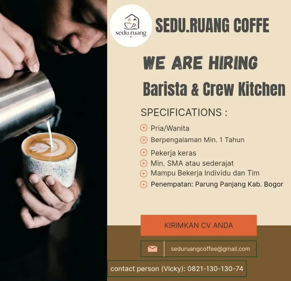 Barista & crew kitchen