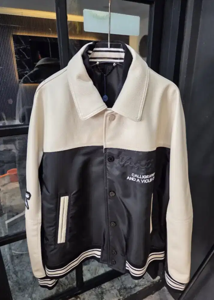 JAKET LOUIS VUITTON VARSITY LEATHER BRANDED IMPORT