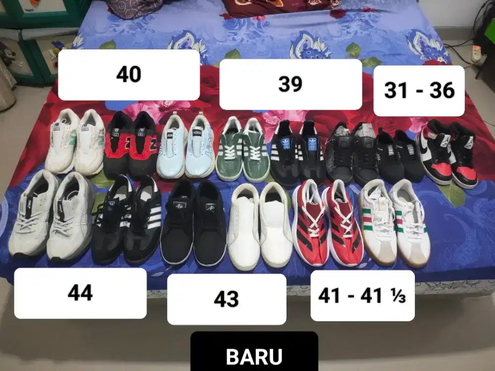 SEPATU BARU DAN BEKAS