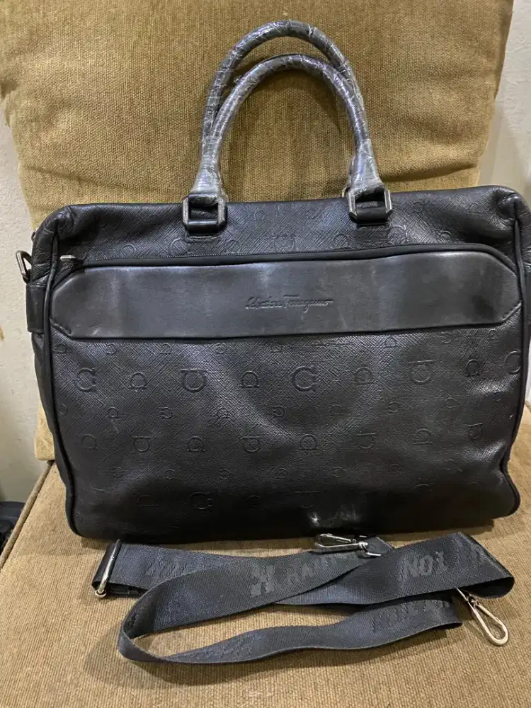 Briefcase tas kerja laptop salvatore feragamo original net sale