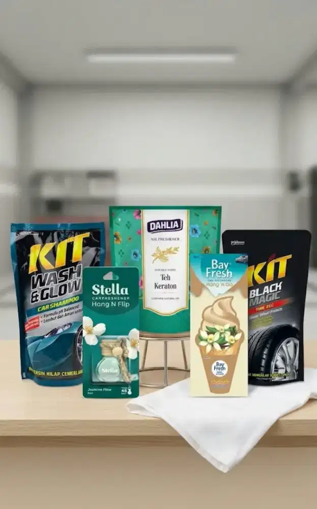 Kit semir ban.. Dan pengharum mobil