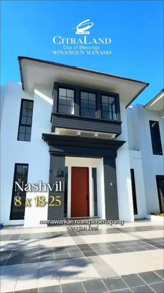 Disewakan rumah baru mewah 2lt.di CitraLand Manado hanya bawa koper
