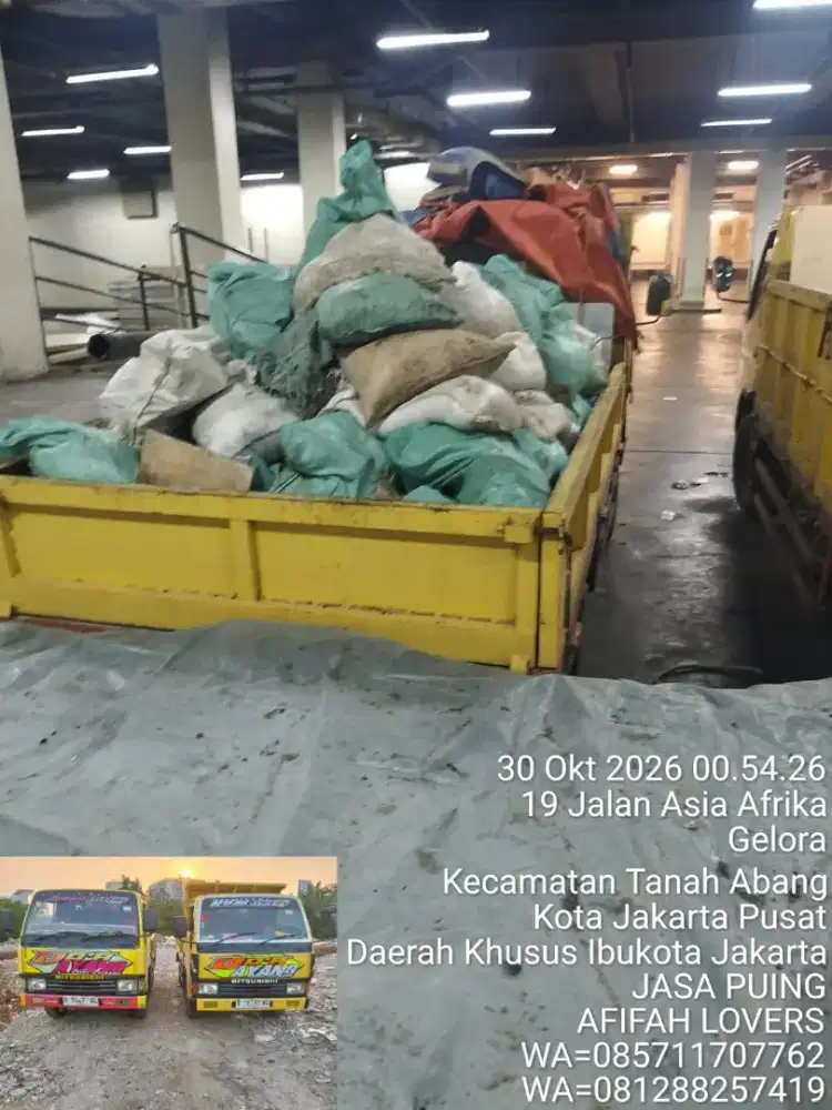 Jasa buang sampah puing proyek