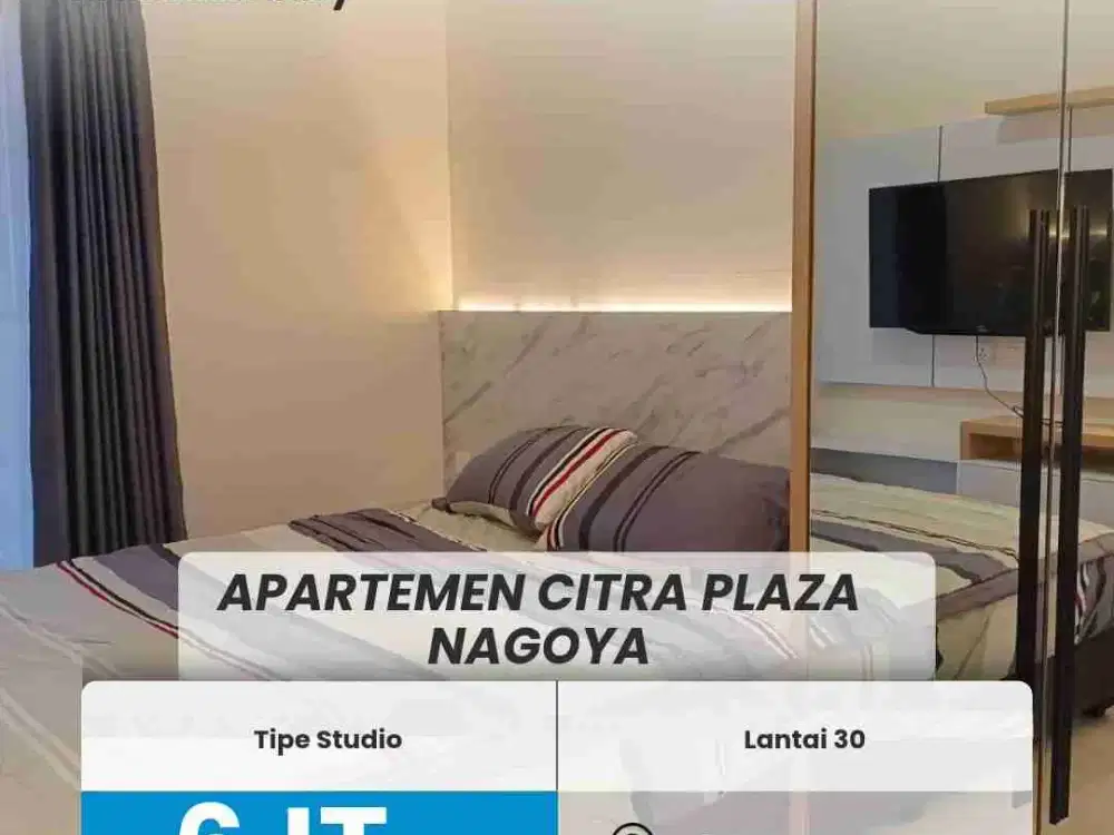 Disewa Apartemen CPN batam type studio furnished included Wifi dan maintainance