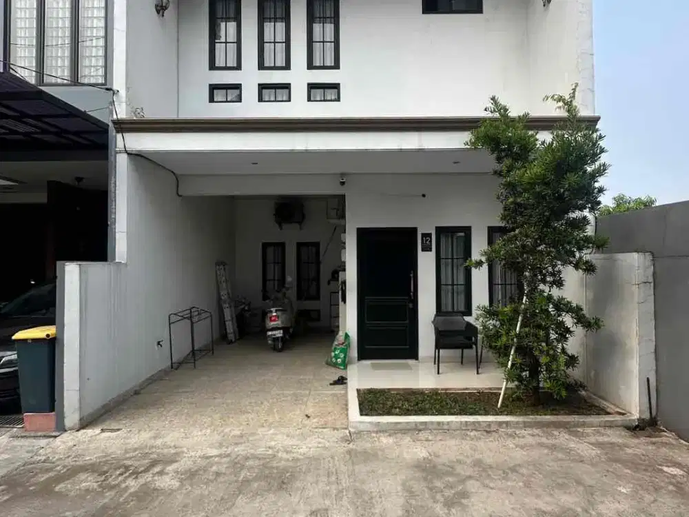 5 menit ke toll parigi, rumah private town house rapih dan siap huni