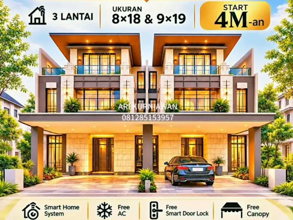 Altadena Prime Gading Serpong by paramount land! 8X18 9X19 3Lantai 4,2Man harga cash = harga kpr dp 5% 3x cicil