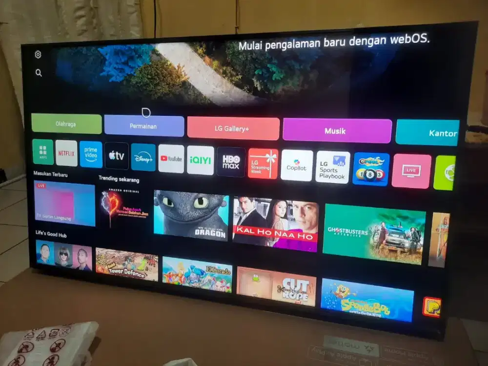 LG 50 Qned smart tv UHD 4K magic remote bisa tukar tambah